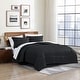 preview thumbnail 11 of 27, Home Essential Lightweight Bed In A Bag Bedding Set (Includes Comforter, Sham, Bedskirt, Fitted Sheet, Flat Sheet, Pillowcase) Black - Full