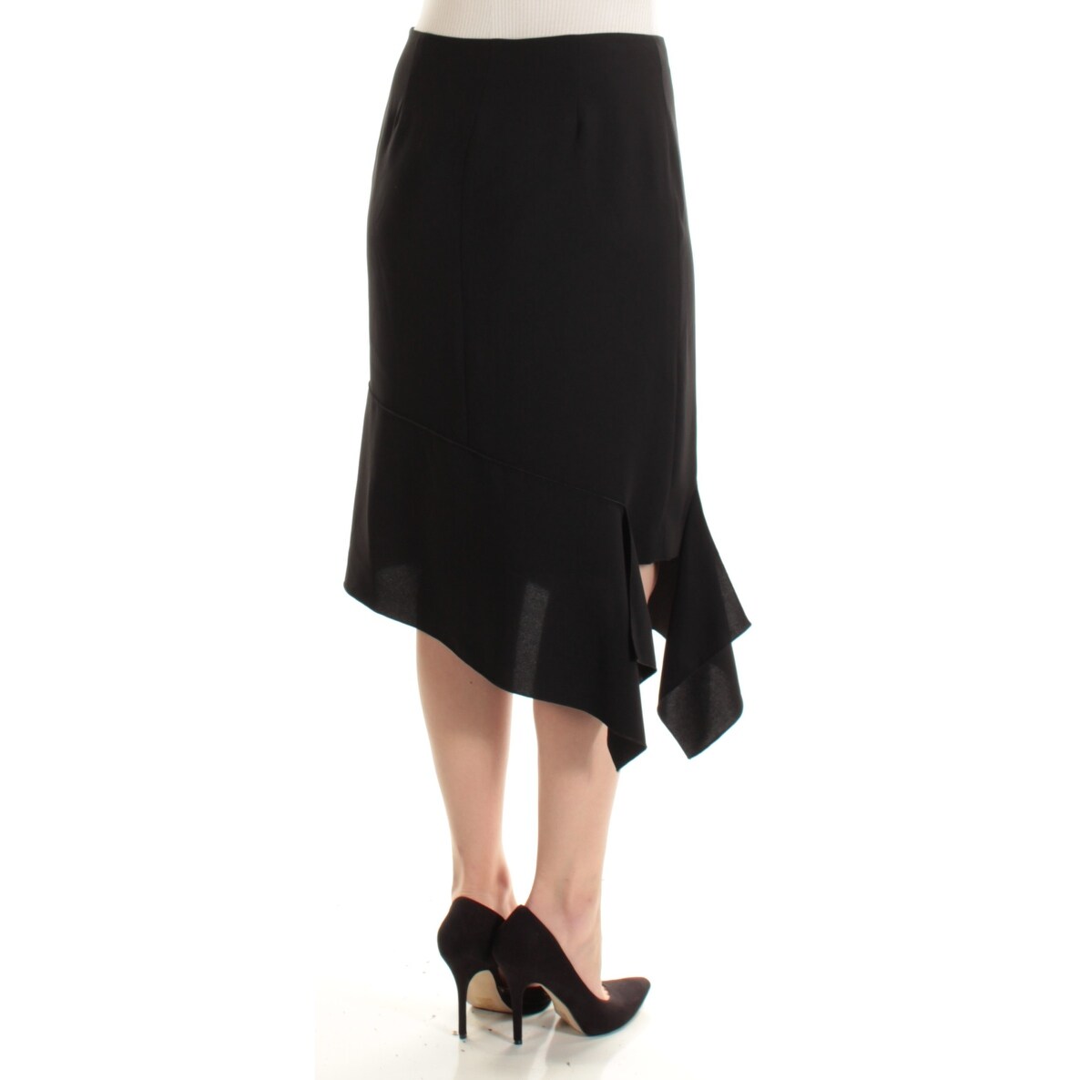 Shop Anne Klein Womens Black Below The Knee Pencil Wear To Work