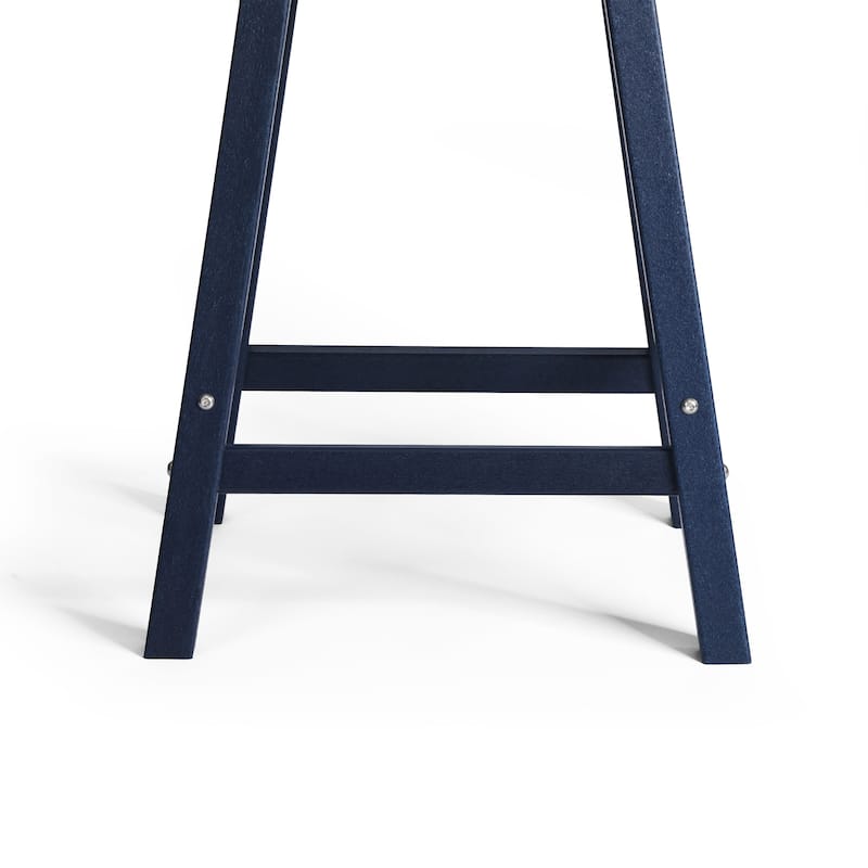 Laguna Hdpe All Weather Outdoor Patio 24" Saddle Seat Counter Stool