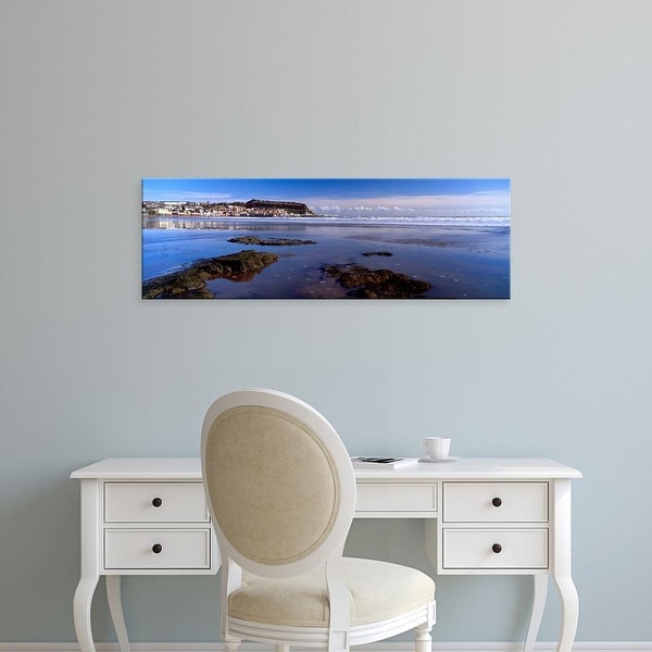 Easy Art Prints Panoramic Images's 'Town, Scarborough, South Bay, North Yorkshire, England, United Kingdom' Canvas Art