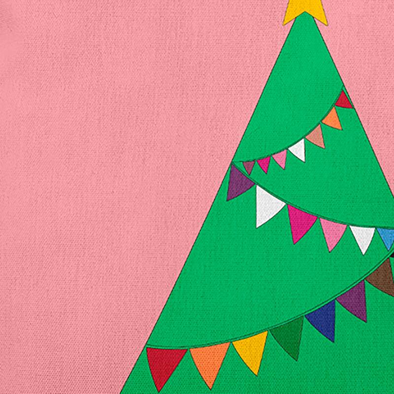 Pride Garland Tree Christmas Accent Pillow