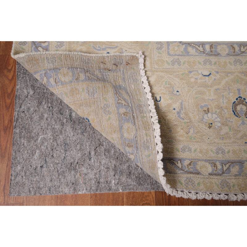 Muted Kashan Vintage Persian Area Rug Handmade Wool Carpet - 8'3" x 11'7"