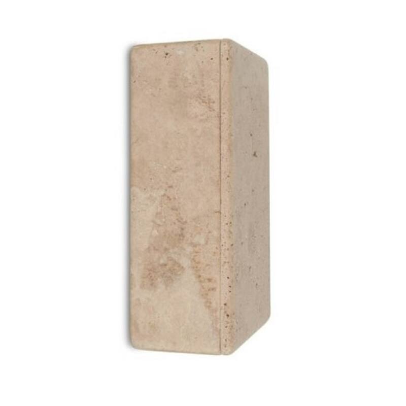 Large Rectangular Travertine Storage Box - 10.5" - Beige
