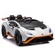 preview thumbnail 48 of 78, 24V Lamborghini Ride-On Car for Kids with Remote Control, USB, & LED Lights
