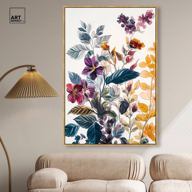Iris Indigo I Canvas by Art Remedy