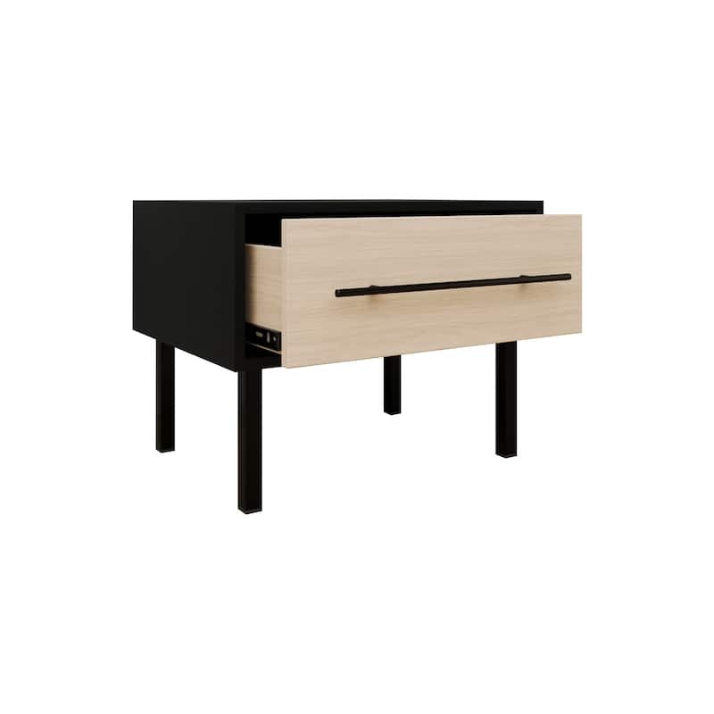 CraftPorch Transitional 1-Drawer Wooden Nightstand