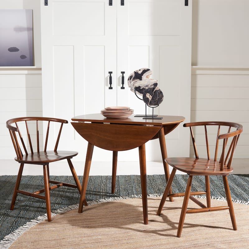 SAFAVIEH Geoff Folding Round Dining Room Table - 35" W x 35" L x 29" H - 35Wx35Dx29H