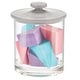 preview thumbnail 32 of 37, mDesign Round Storage Apothecary Canister for Bathroom, 2 Pack