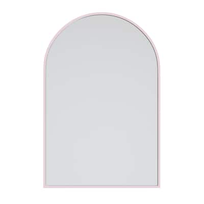 Glass Warehouse Arched Stainless Steel Framed Wall Mirror