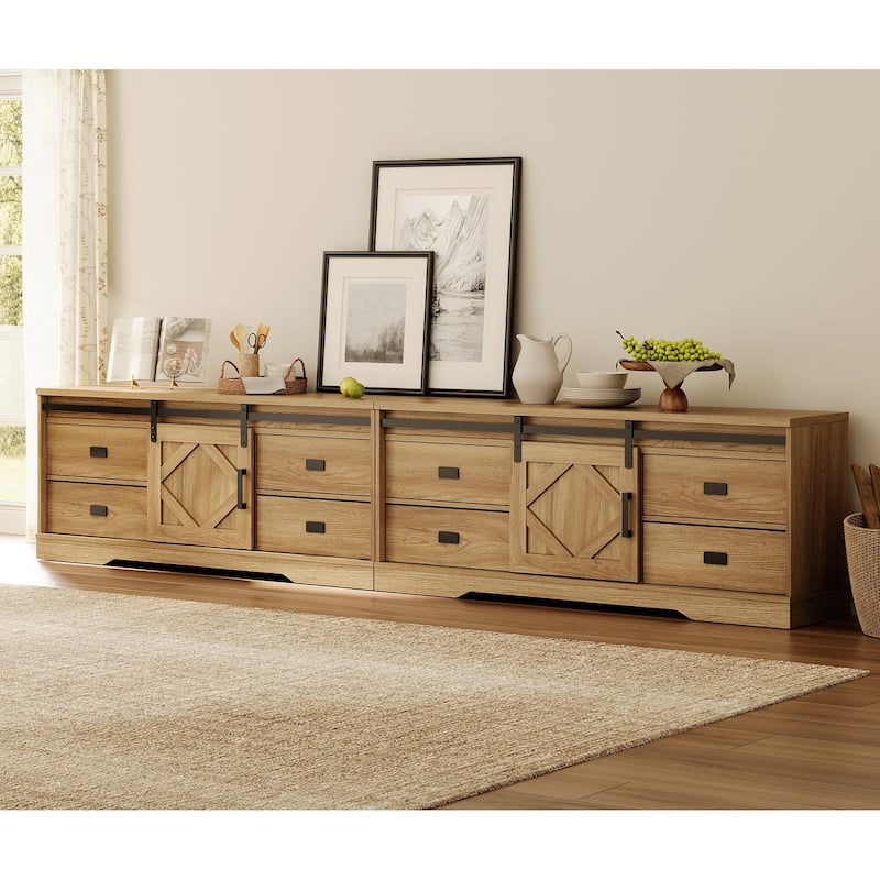 Modern Farmhouse TV Stand for up to 85" 110" 140" TVs