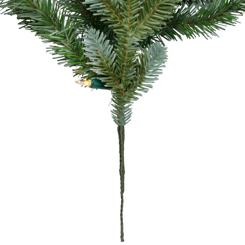 Pre-Lit Blue Spruce Artificial Christmas Garland - 9' x 14" - Clear