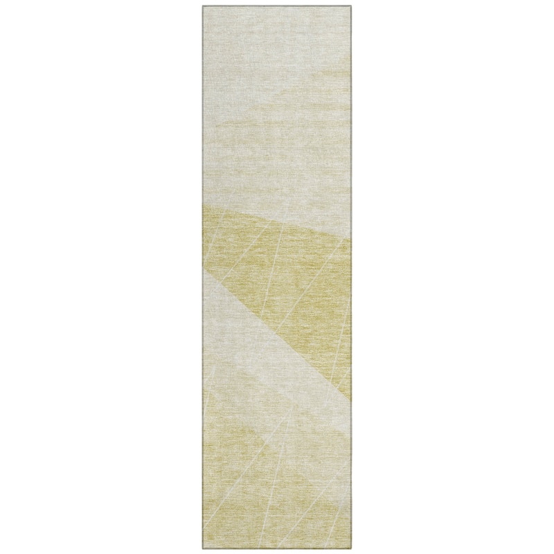 Machine Washable Indoor/ Outdoor Chantille Modern Prism Rug