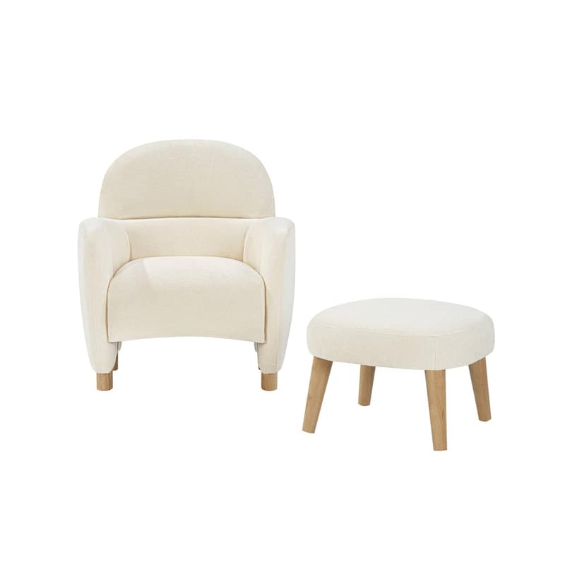 Sofa Chair Leisure Chair with Removable Ottoman, Side Chair Club Chair Upholstered Chair Office Chair