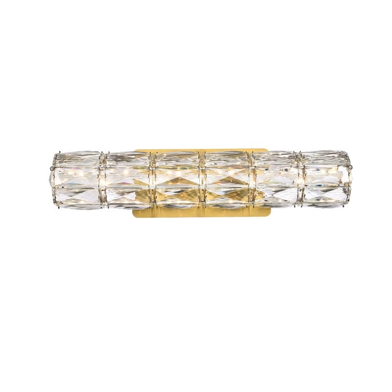 Indigo Home 18 inch LED linear wall sconce in gold