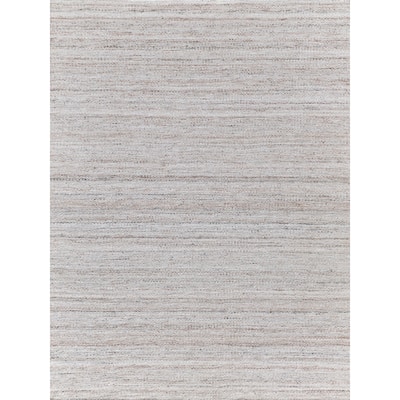 EXQUISITE RUGS Loro Indoor/Outdoor Flatweave PET yarn Light Beige Area Rug.