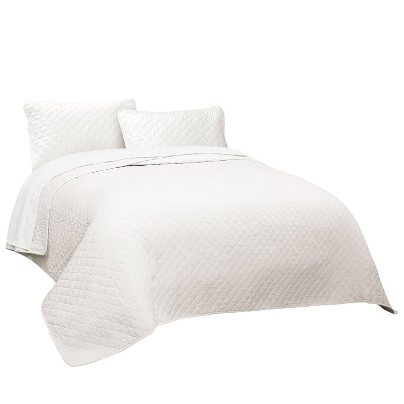 Copper Grove Balm Diamond Oversized Cotton 3-piece Quilt Set