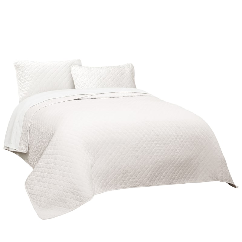 Copper Grove Balm Diamond Oversized Cotton 3-piece Quilt Set