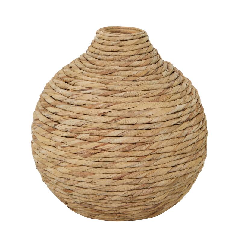 Brown Seagrass Handmade Woven Vase