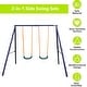 preview thumbnail 3 of 3, Heavy-Duty Outdoor Playground Equipment Kids Swing Sets w/2 Swings