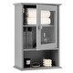 preview thumbnail 2 of 23, Bathroom Wall Mounted Adjustable Hanging Storage Medicine Cabinet - 14" x 7" x 20" (W x D x H)