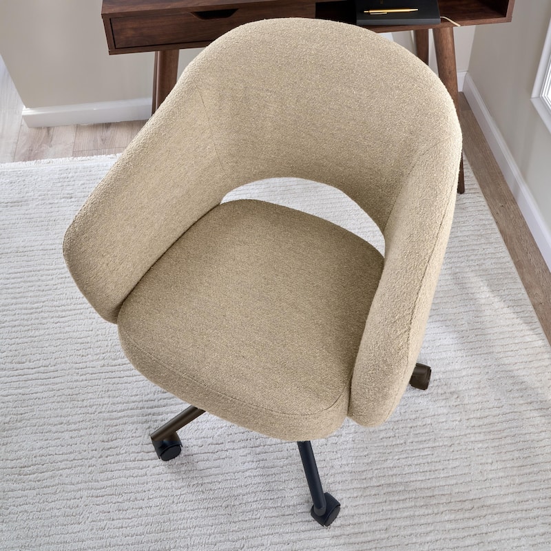Bush Furniture Fairfax Mid Century Modern Desk Chair for Home Office