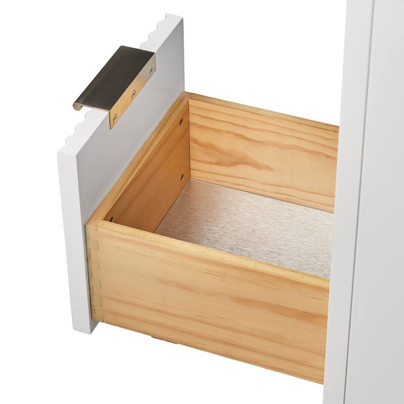 Ariel P36-L-BC Milan 36" Single Free Standing Vanity Cabinet