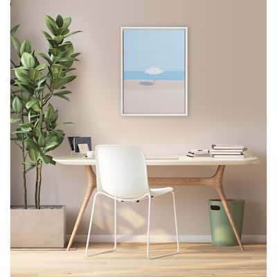 Kate and Laurel Sylvie Beaded Throwing Shade Canvas by Rachel Dowd