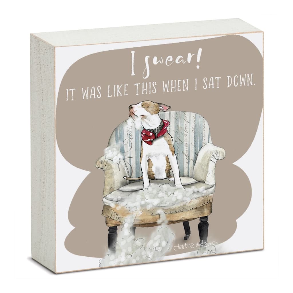 Like This Artistic Freestanding Solid Wood Block Sign Made in the USA 3.75” Square Decorative Accent for Home or Office
