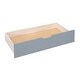 preview thumbnail 16 of 16, Gray Full over Full Size Solid Wood Castle Bunk Bed with Drawers & Slide