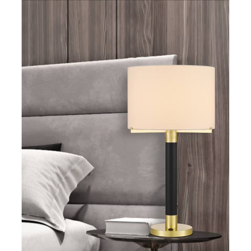Goldston 27.5" Height Antique Brass Metal Table Lamp - One Size