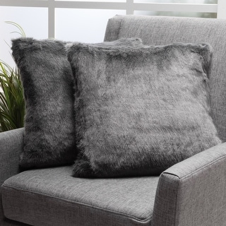 Fur Square Throw Pillows Christopher Knight Home