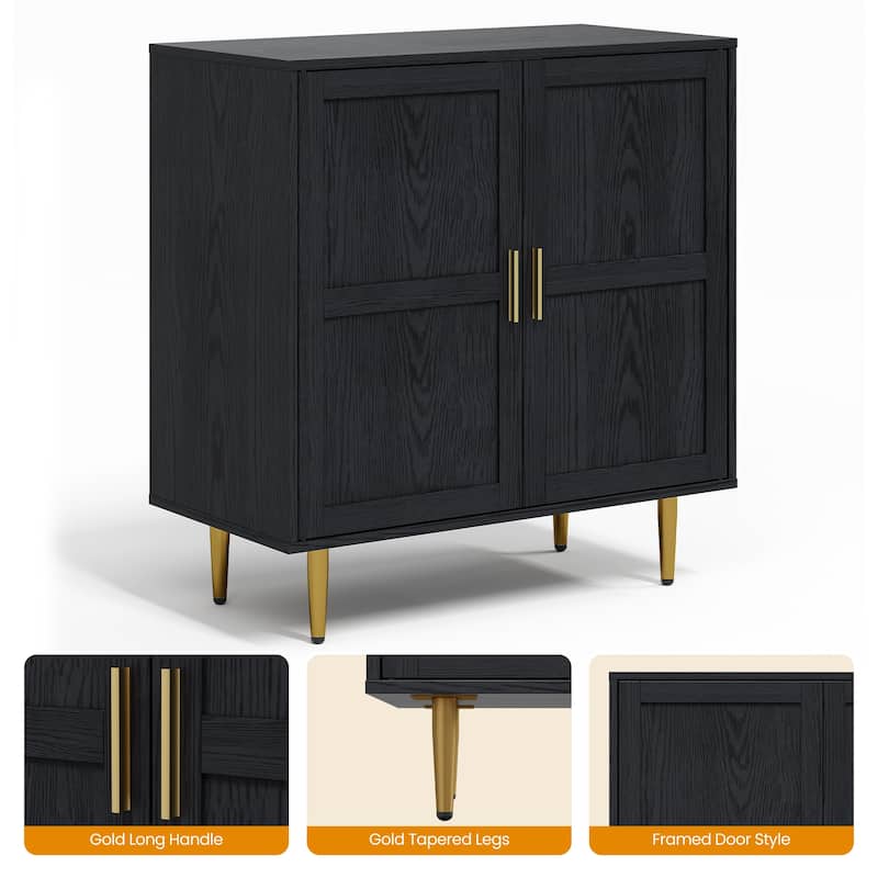 2-Door Storage Cabinet with Adjustable Shelves
