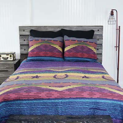 Donna Sharp Colorful Texas Quilt or Sham