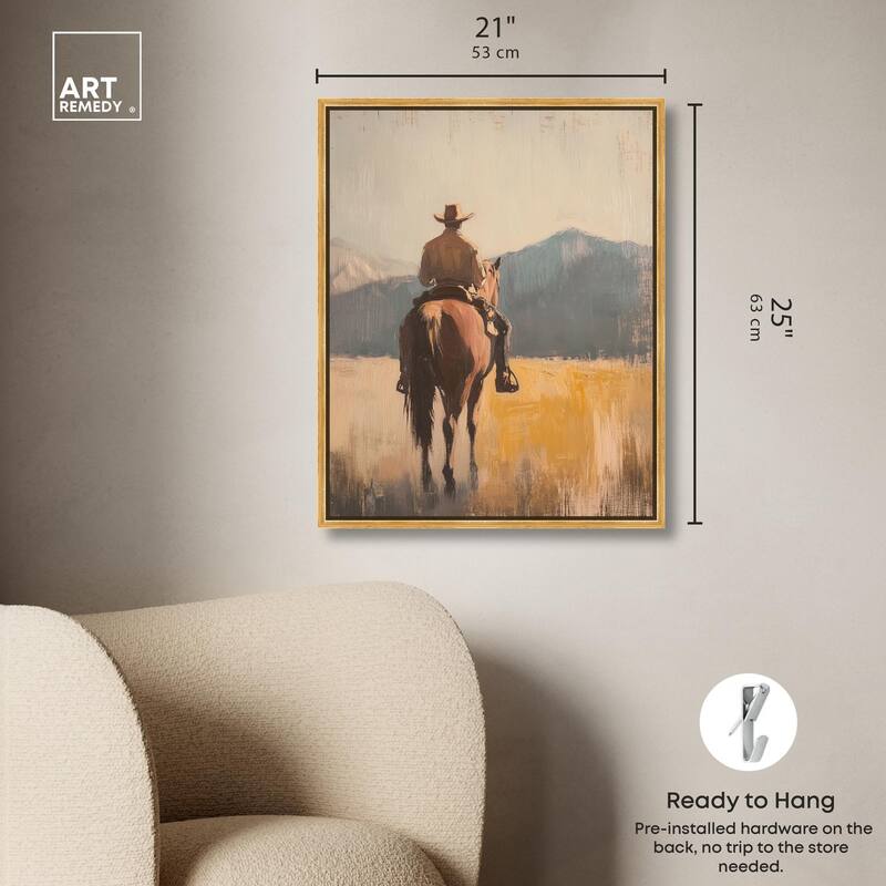 Long Ride Canvas by Art Remedy