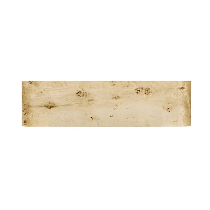 Modern Entryway Table with Burl Wood Veneer,Suitable for Entryway, Hallway, Living Room, Foyer, Corridor