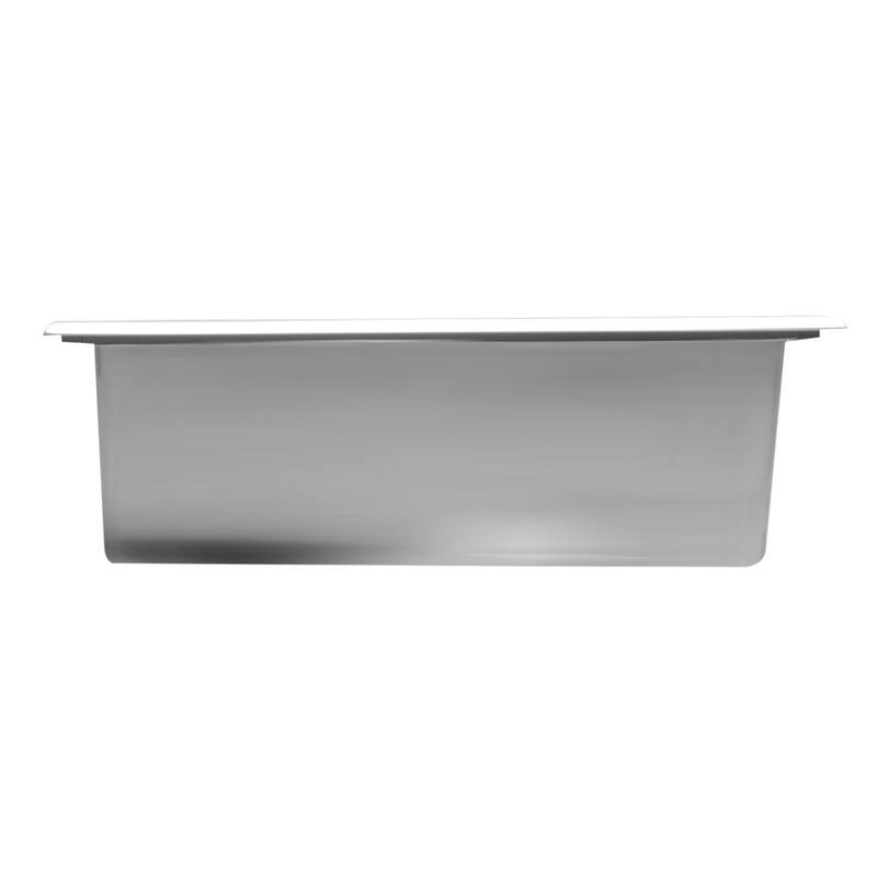 ALFI brand 12 x 24 Polished Stainless Steel Vertical Double Shelf Bath Shower Niche - Grey