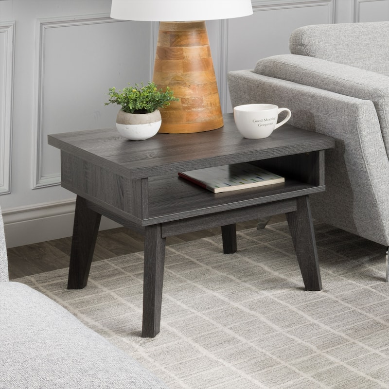 Hollywood Side Table with Open Storage