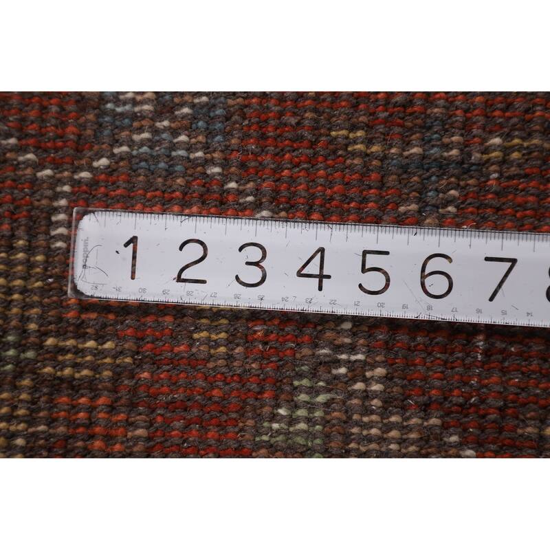 Orange & Ivory Heriz Serapi Indian Area Rug Hand-Knotted Wool Carpet - 8'9"x 11'10"