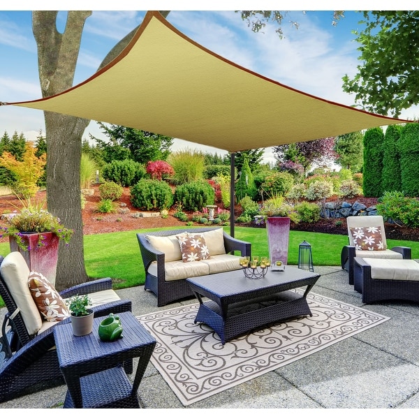 Sail Shade Rectangle Block Sun for Patio Yard Garden Pool Deck Instead of Sunsha 