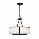 preview thumbnail 4 of 7, Crystorama Lighting Group BRY-8004 Bryant 4 Light 18" Wide Drum