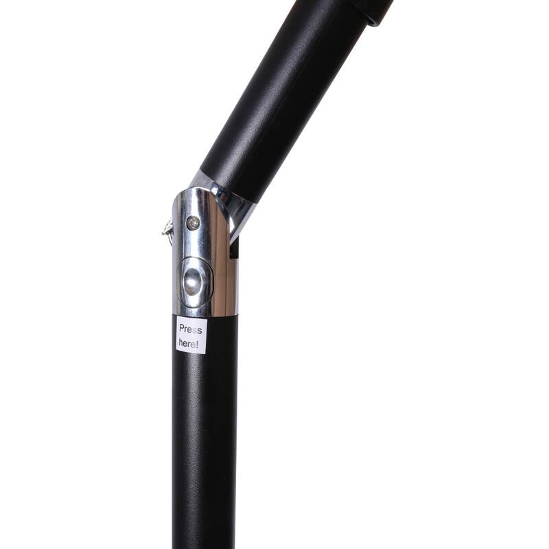 Commercial 9 FT Solar LED Light Umbrella with Crank and Tilt Functions