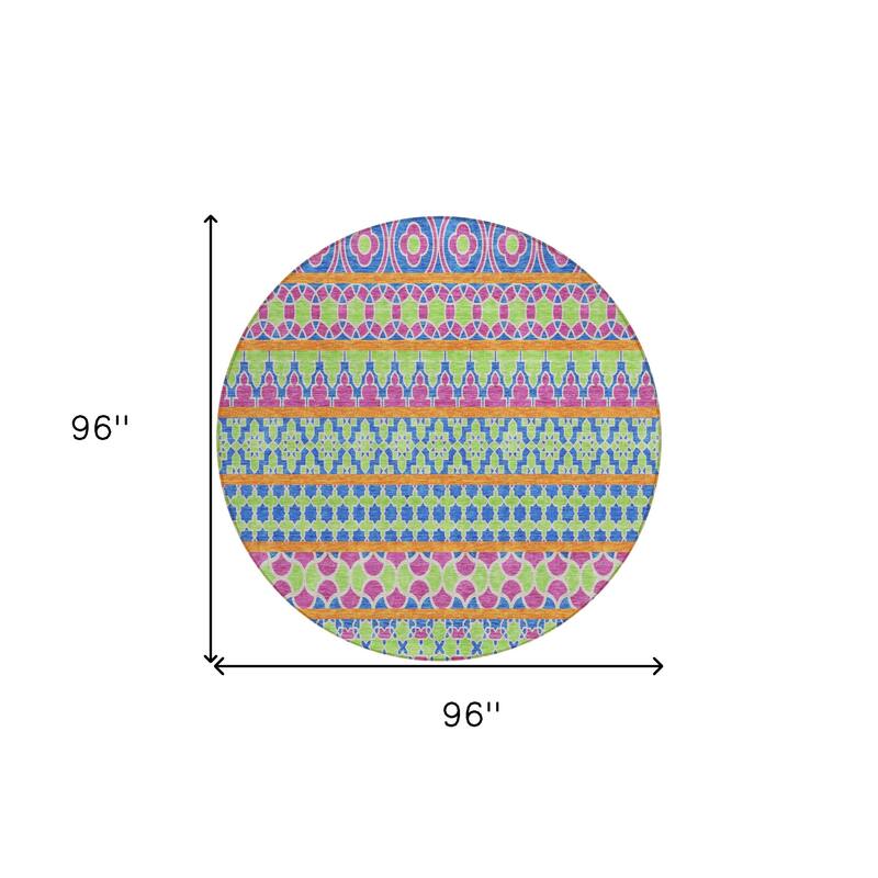 HomeRoots Quatrefoil Transitional Rectangle Outdoor Rug