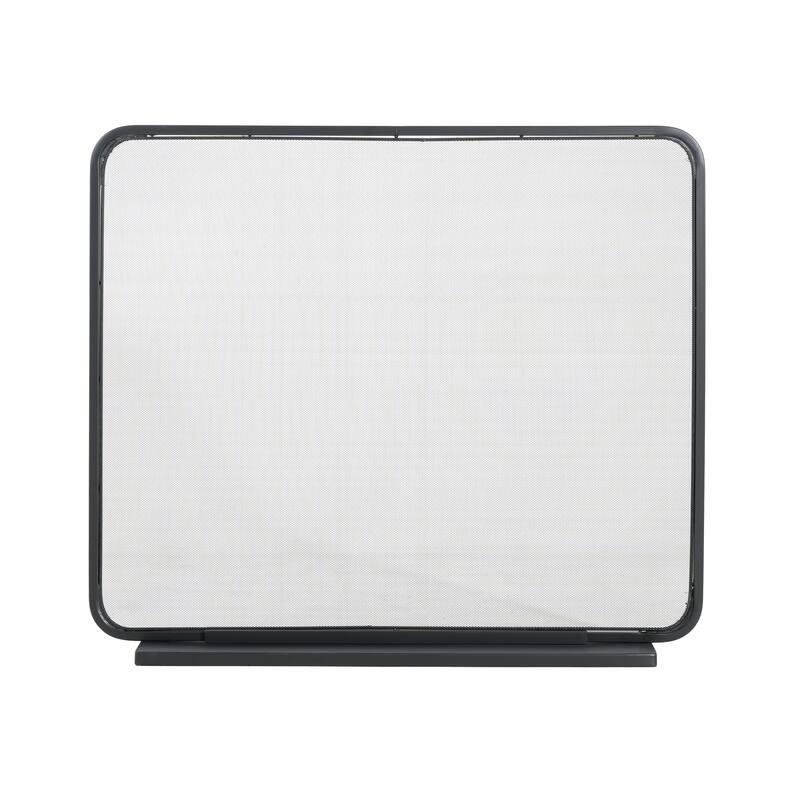 Roomfitters Tahlia 1-Panel Iron Fireplace Screen with Rounded Corners