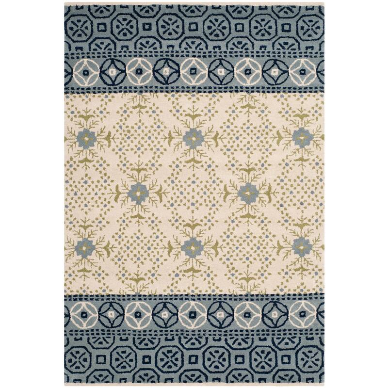 SAFAVIEH Handmade Bella Luanna Modern Floral Wool Rug