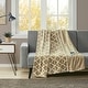 preview thumbnail 15 of 49, Beautyrest Oversized Heated Ogee Throw Tan