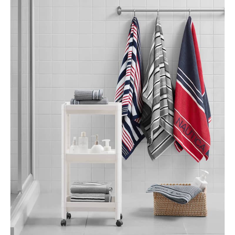 Nautica Yarn Dye Jacquard Cotton 6 Piece Towel Set - 6 Piece