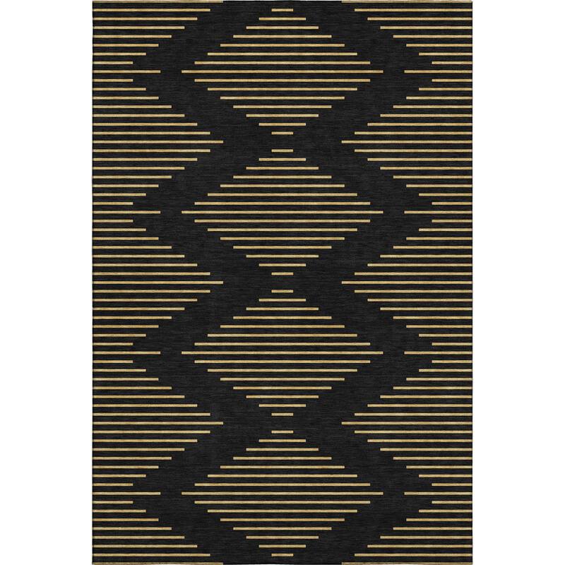 Premium Washable Super Soft Global Stripes Mayfield Rug