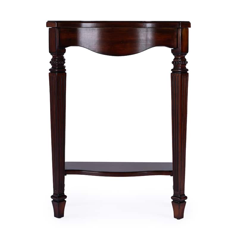 Cheshire 22 in. W Rectangular Wood Ballerina Console Table with Open Shelf