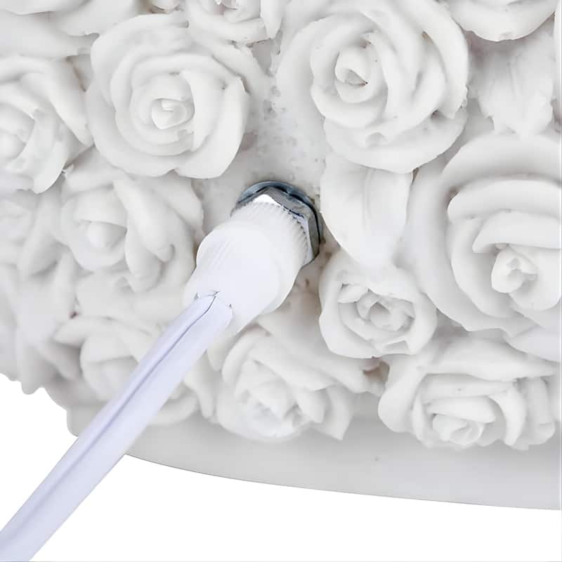 Rose Ball Lamp Sculpted Sandstone Table Lamp Ambient Home Lighting