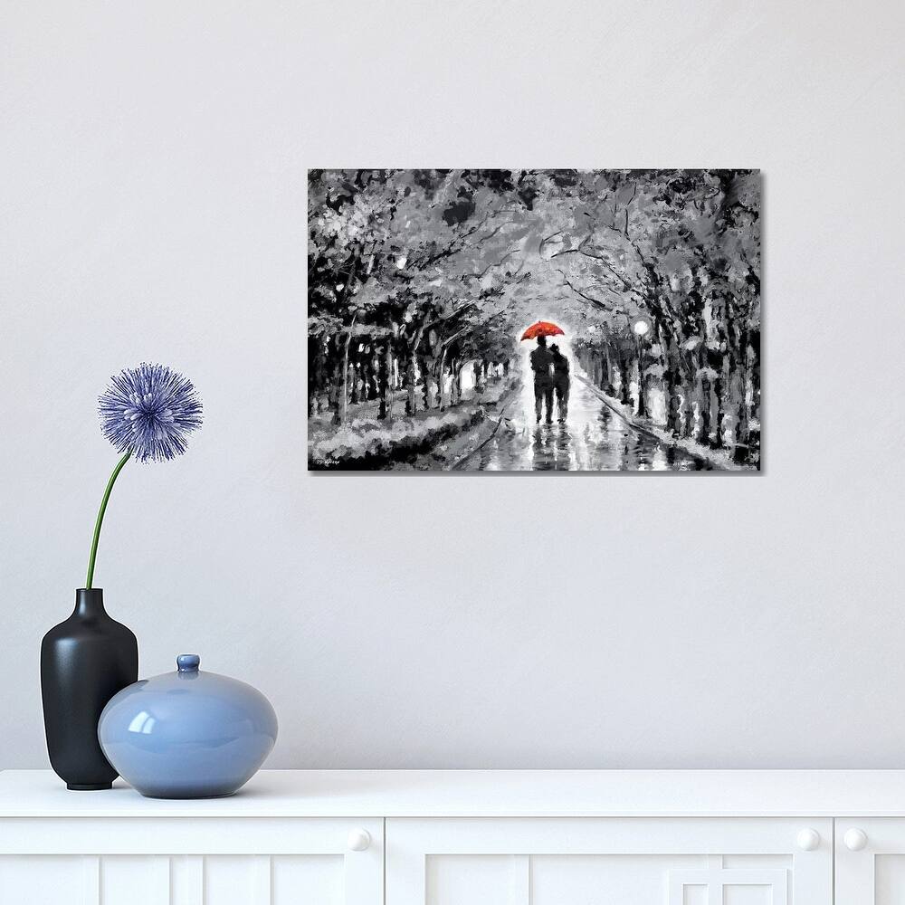 iCanvas "Park In Love Red Umbrella" by P.D. Moreno Canvas Print